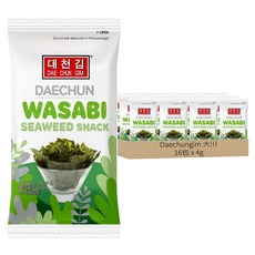DAE CHUN GIM 大川 傳統海苔芥末味 16包, 64g, 1袋