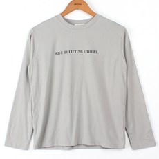 빼빼 여성용 영문 레터링 기본 긴팔 티셔츠