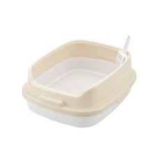 Richell 利其爾 卡羅貓便盆 雙層, 米, 不適用, 1個