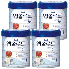 앱솔루트 오리지널 본 분유 1단계, 750g, 4개