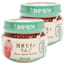 kewpie 極上嚴選日本蘋果蜜桃泥 7M 混和口味(蘋果/蜜桃) 70g, 2罐
