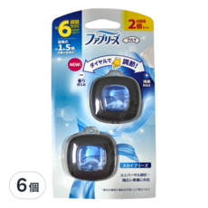 febreze 風倍清 夾式車用出風口消臭芳香劑, 天空藍香, 6個