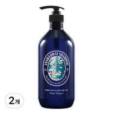 앤써웨이 모링가 앤 비오틴 샴푸 퍼플 엘레강스향, 980ml, 2개