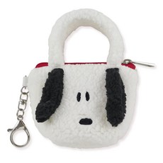 PEANUTS 史努比 毛茸茸零錢包 10.5 x 8 x 5cm 大頭