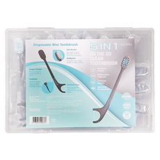 Luveta 樂唯他 五合一 OTG 旅行牙刷 附牙膏 12支, 66g, 1盒