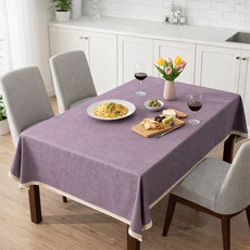Ants 現代風蕾絲底襯桌布, 紫色, 140x140cm