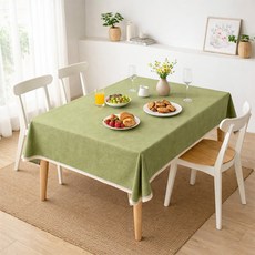 앤티스 모던풍 언더레이스 식탁보, 그린, 100 x 140 cm, 1개
