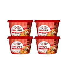 COOK-TOK 杯裝即食辣炒年糕 原味, 140g, 4入
