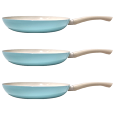 SILWA 西華 陶瓷不沾平底鍋 無蓋, 26cm, 3個