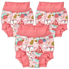 Splash About Happy Nappy 3D加強版 游泳尿布褲, 超大型(2XL), 3件