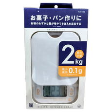PEARL LIFE 珍珠金屬 HAKARI 高精度數字廚房秤, D-6468, 白色, 2kg