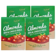 Aijia 愛加食品 Almonds CHITZ 杏仁牛奶巧克力球 完整保留杏仁果的甜脆口感, 50g, 4盒