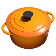 鍋寶琺瑯鑄鐵鍋-火焰橘22cm(電磁爐適用),1入, 22cm, 火焰橘, 1個