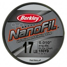 Berkley 貝克力 NanoFil 奈晶線 釣線 編織線 PE線 4.0號 NF15017-HV, 螢光黃, 1捲