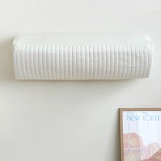 쁘리엘르 템바 스판 벽걸이 에어컨커버 삼각, 화이트