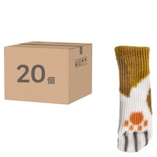 小麥購物 貓掌椅腳套 G112 23g 4個, 淺棕色, 5組