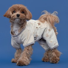 DOG-i 寵物犬用柔軟純棉連身衣, 灰色