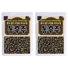풍미 좋은 프리미엄 통 흑후추 리필용, 600g, 2개