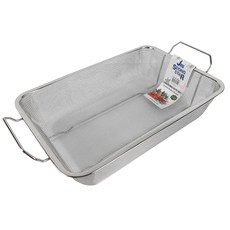 眞誠之星 不鏽鋼方形雙耳提籃 A型 細網, 單一顏色