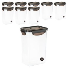 Nanu Dam 經典穀物麥片雜糧長型密封罐, 混色, 9個