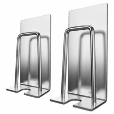 AHOYE 不鏽鋼無痕掛勾牙刷架 浴室收納置物架 漱口杯架 2件組, p01_05243844, 1組