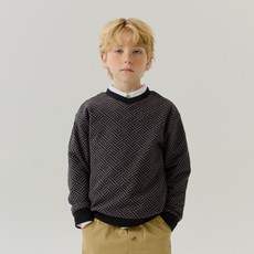 OWLEYBARN 男童提花V領大學T