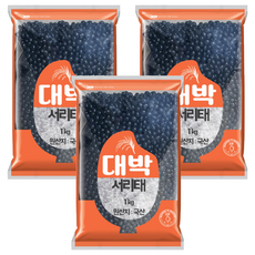 대박 서리태, 1kg, 3개