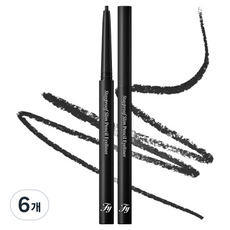 플린 스테이프루프 슬림 펜슬 아이라이너 0.13g, 6개, 01 블랙