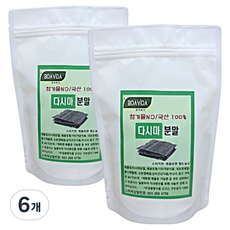 어반데이즈 국산 완도 다시마 분말가루, 200g, 6개