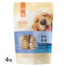 LOHAS 肉嗨吃 鯊魚軟骨 50g 4包 - 狗狗關節保健零食 天然鈣質 無添加