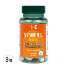 홀랜드앤바렛 비타민C 1000mg 76.2g, 60정, 3개