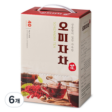 지노 오미자차, 16g, 40개입, 6개