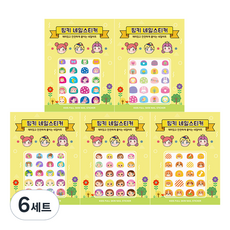 Pinky 孩童用美甲貼 5張組, AN5-04, 6組
