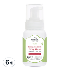 얼스마마 내츄럴 무향 베이비워시, 160ml, 6개