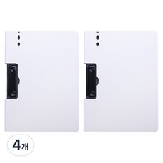 머니풀 세로 쓰기 패드 클립보드, 화이트, 4개