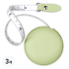 Meulaban 圓形迷你捲尺 綠色, 150cm, 3個