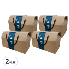 Inp 多用途提繩手提盒 3號(26 x 14 x 10 cm) 4入 + 滿月秋夕腰帶紙 4入 套組, 2套, 混合色