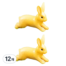라벤티아 인테리어 토끼 미니어쳐 피규어 타입4, 12개