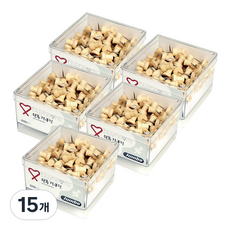 바이하츠 점보 원목장구핀 JWP, 1개입, 15개