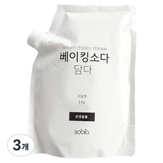 소비아 세제 베이킹소다, 1kg, 3개