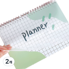 Lallayena 1年計畫ver.2月曆1+週曆5重複裝訂72張+封面+PP封面, 單色