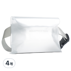 아라리 4중 잠금 다용도 수납 아쿠아 프루프 방수백, 화이트, 4개
