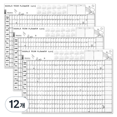 Mellow Story 塗鴉年度計畫 2025 海報日曆, 混色, 12個