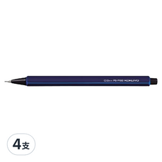 KOKUYO 國譽 繽紛自動鉛筆 靛藍色, 0.9mm, 4支