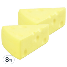 토이토 웨지치즈 스트레스 말랑 스퀴시 옐로 27g, 8개
