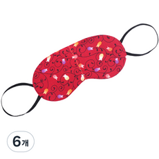 그린라이프 허브 눈찜질팩 고리형 레드, 1개입, 6개