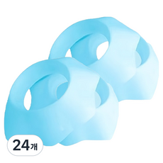 MF商店 防濕矽膠防水防潑濺洗臉護腕 M, 24個, 天空藍