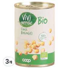 비비베르데 유기농 병아리콩 통조림, 400g, 3개
