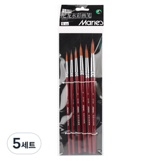 Maries Sina Art 水彩圓頭筆 6件組 G1106, 1號, 2號, 3號, 4號, 5號, 6號, 5套