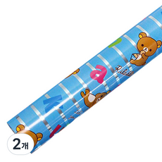 코코 뉴리락쿠마 비닐롤포장지 대, 블루, 2개